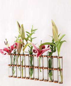 Test Tube Vase 12: Antique Copper