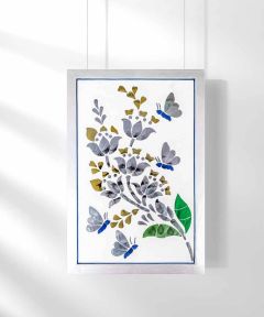 Titli Silver and Gold Thikri Wall Accent