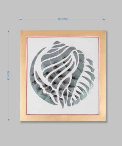 Silver Shankh Wall Accent