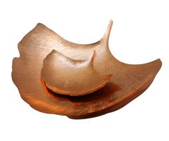 Ginkgo Leaf Platter: Copper: Large