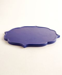 Vintage Wooden Platter – Indigo