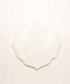 White Vintage Marble Platter
