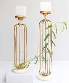 CAGE CANDLE STAND 