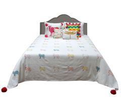 BRIGHT COWS BED COVER 