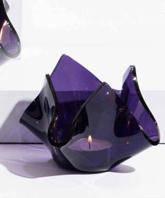 Crumpled Votive: Purple
