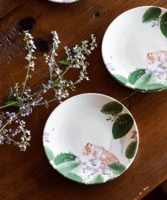 Floss Flower Appetizer Plates (Set of 2 )