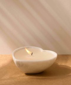 Heart Marble Candle 