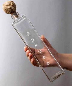 Pause Glass Water bottles (Set of 2)