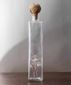 Flower Glass Water bottles (Set of 2)
