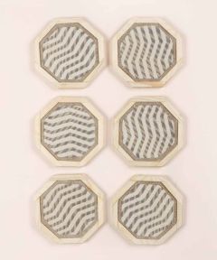 Beatrix handwoven coasters: Set of 6