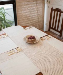 Koa dinning set - Table runner and 6 table mats