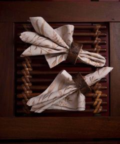 Vanessa handwoven napkins - Set of 6
