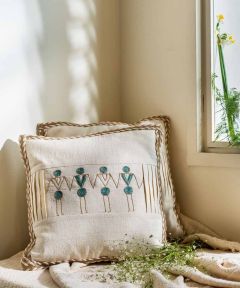 Paichnidia hand-woven cushions: Set of 2