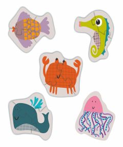 Insects & Sea Creatures - Reversible Shaped Puzzle 