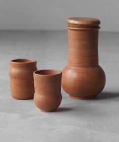 Qnch Terracotta Carafe and Tumbler Set