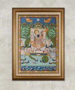 Shrinathji Kamal Talai Pichwai Painting - III
