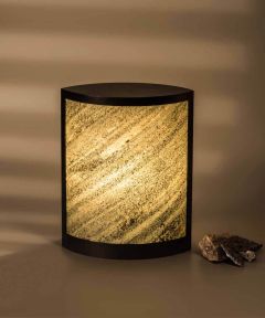 Iris Table Lamp Ocean Black Stone