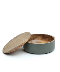Luca Green Wooden Roti Box