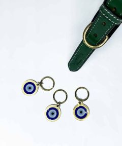 Round Evil Eye Dog Tag