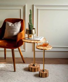 Marquetry Accent Table
