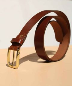 Dark Brown Leather Belt