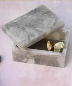 Smoky Quartz Agate Jewellery Utility Box