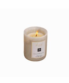 Love White Marble Candle