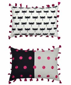 MONOCHROME POLKA SET OF 2