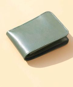 Green Bifold Wallet with Coin Pouch