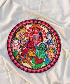 The Durga Bengal Pattachitra Wall Plate