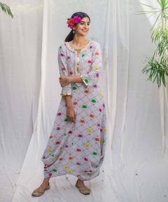 Phool Indo Western Dress With Embroidery