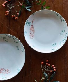 River of Gold Dinner Plates (Set of 2)