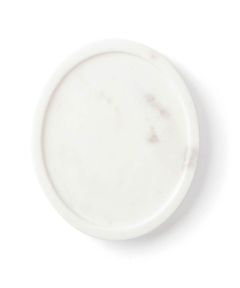 Round White Marble Platter