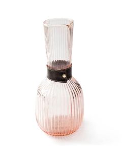Pink Roseate Glass Carafe 