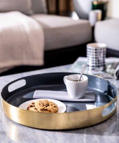 Grey Enamel Tray