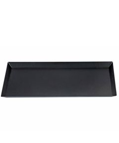 Edge Plated Service Tray: Black