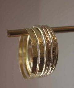 Set of 6 mix and Match thin bangles