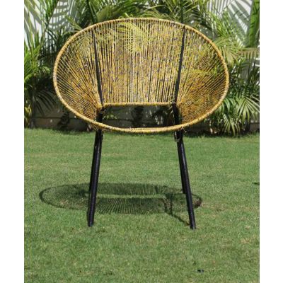 Woven garden chair Buy upcycled plastic lounge chair online