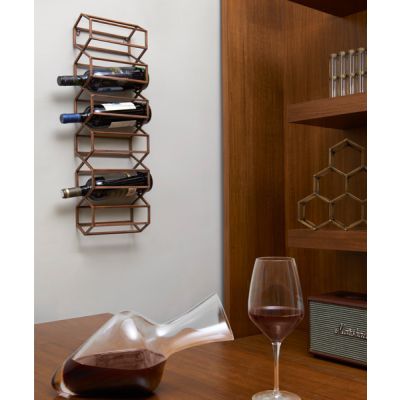 Wall wine rack | Buy beehive wine rack online | Kalpané