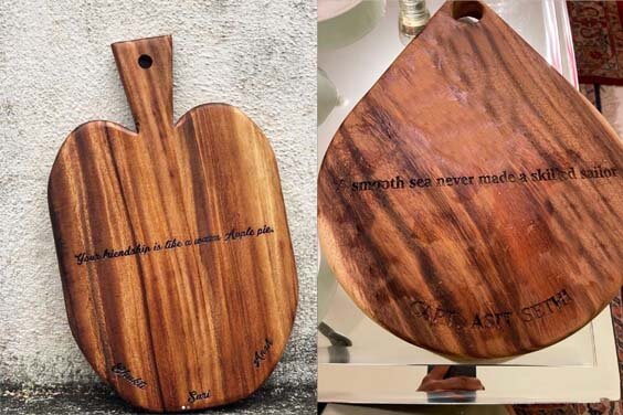 Personalised wooden platter