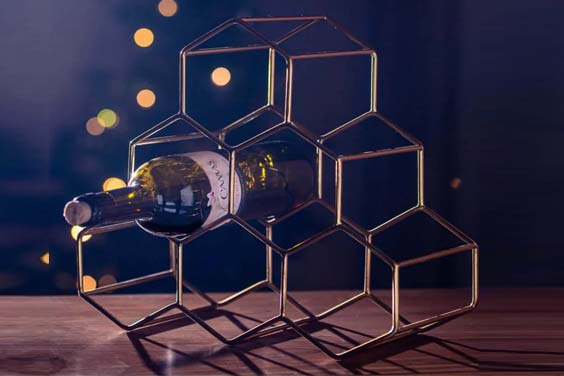 Honeycomb Wine Bottle Rack